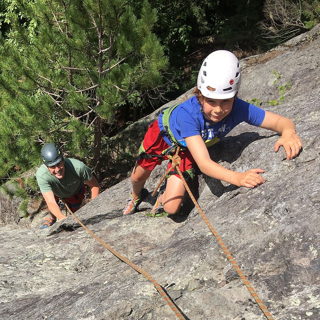 Family Rock Climbing in Vermont 