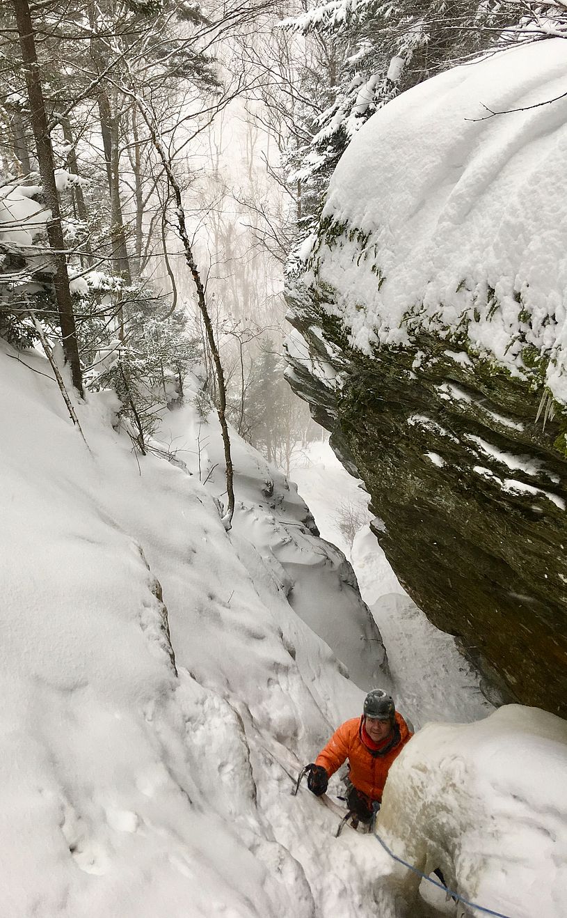 Guided Ice Climbing Smugglers' Notch Vermont 
