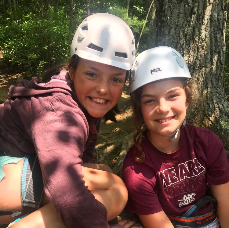 girls climb petra cliffs summat camp burlington vermont